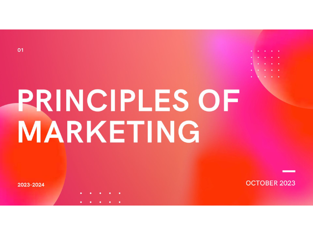 PRINCIPLES OF MARKETING (B1144_1)