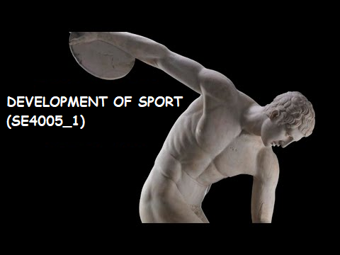 DEVELOPMENT OF SPORT (SE4005_1)